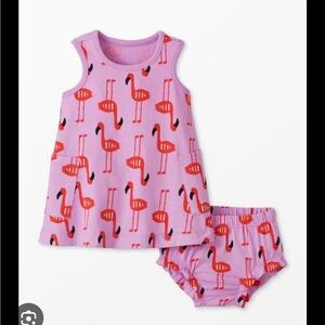 Pink Flamingo Dress Set